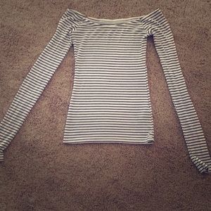 Long sleeve, off the shoulder, Hollister